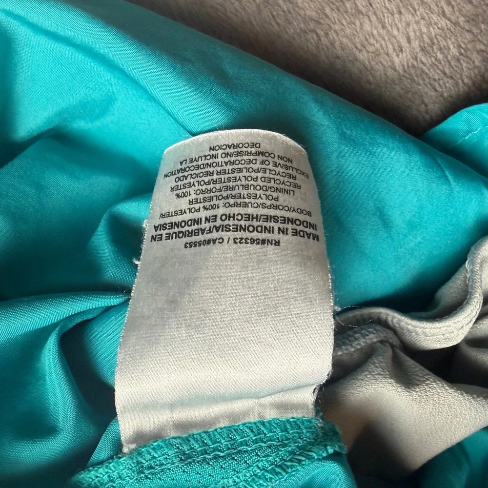 Nike Running‎ Shorts Womens L Teal Blue Geometric Pattern Athletic Gym Fit